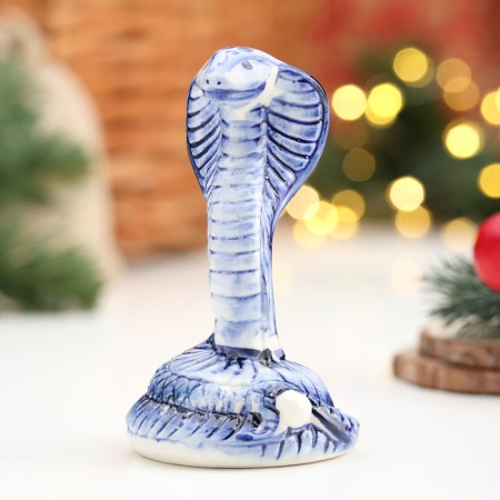 Souvenir "Cobra Gyurza", Gzhel, 11x6 cm-1