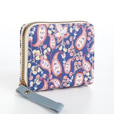 Women's wallet with lightning, blue color