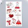 Tattoo on the body color "Feast of Love" 12x7.5 cm