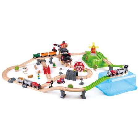 Game set of the railway "rural train"-1