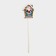 Topper decorative "Santa Claus and House" 21x67 cm