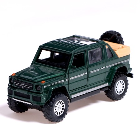 Metal machine "SUV", inertia, light, sound, doors and hood open, color mix-6
