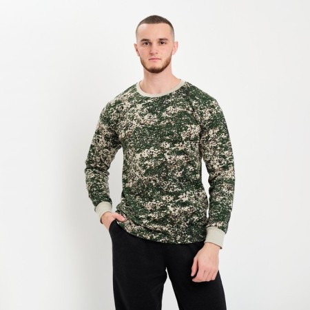 Male longliva, green camouflage/pixel mix, size 50