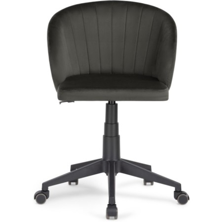 Computer chair Plastic/velor, black/graphite 59x60x78 cm-2