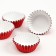 Baking shape round, 3.5 x 2 cm red