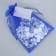 Blue Gift Organza Blue "With Love", with a nameplate 16 x 24 cm +/- 1.5 cm