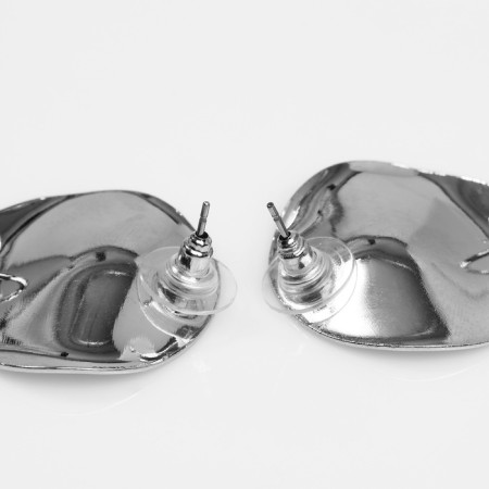 Earrings Assorted "Antiquity" circle, color silver-1
