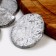 Decor made of wood “SPILA” silver, set 55 g, size: from 2 to 10 cm