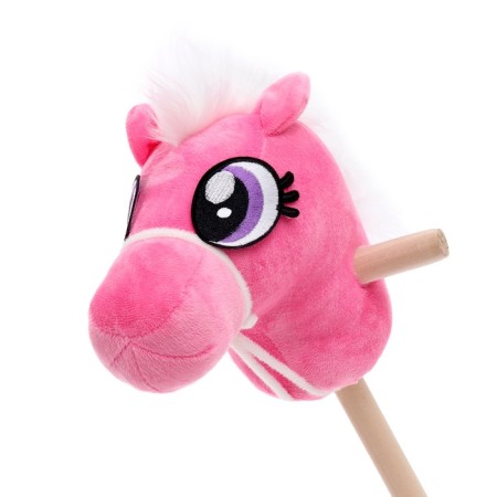 Soft toy "horse - horse", on a stick, pink color-8