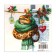 New Year's napkins Paper Home Collection “New Year's python with heart”, 3 layers, 33x33 cm, 20 pcs