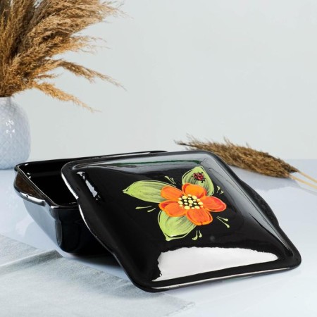 Baking capacity "Tetra with a lid" 2.5l / 29x24x11.5cm, ladybug-1
