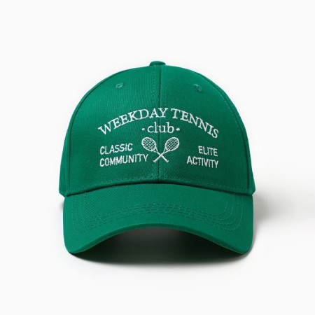 Women's cap with embroidery Mist Tennis, Green, p. 56-58-4