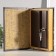 Safe-book wood, leatherette, mirror "Girl in a hat" 24x16x5 cm