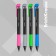 Mechanical pencil Erich Krause "Draft", NV, Grifel D = 2.0 mm, three -sided, rubber emphasis, sharpener, in the box, mix