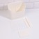 Organizer for storage "Tenderness", hinged, 2 sections, with an adhesive base, 16.7 × 6.9 cm, white color