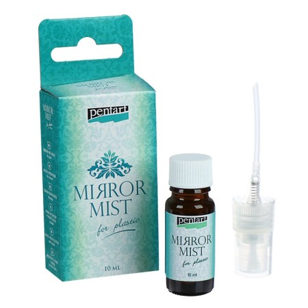 Organic spray-painting for decorative work, 10 ml, Pentart, mirror effect, for plastic, 29411