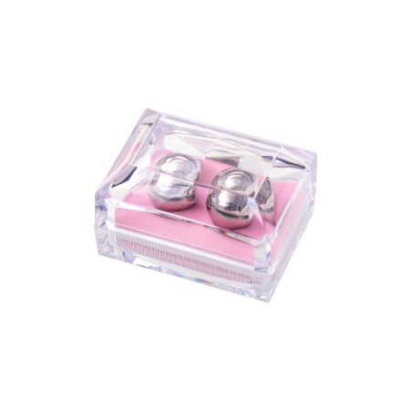 Vaginal balls Metal by toyfa, silver color, d = 2 cm-3