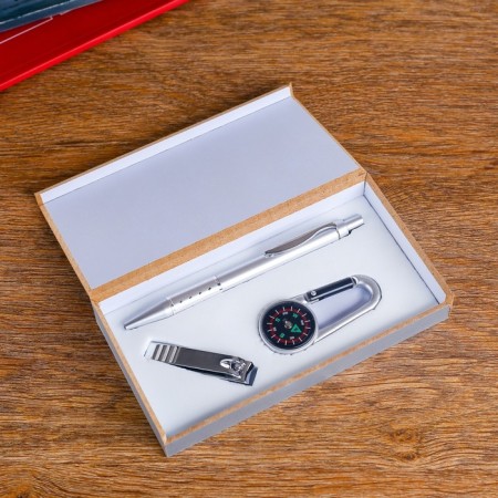 Gift set 3v1 (pen, nippers, carbine-compass)-3