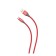 PERO DC -02, microUSB cable - USB, 2 A, 1 m, fabric braid, red