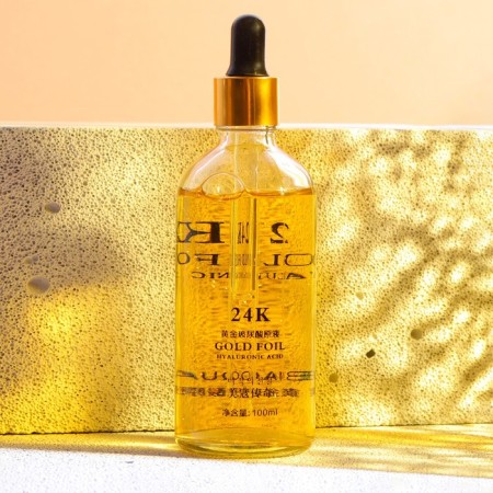 Cosmetic serum for the face with biozolot and hyaluronic acid, 100 ml