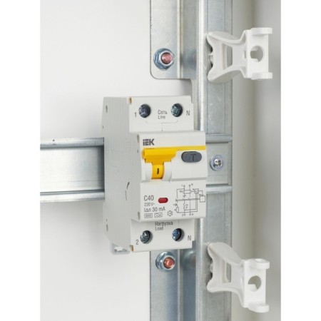 Diff. Automat IEK, 1 P + N, 2 mod., C 40 A, 30 mA, type A, 6 KA, AVDT-32, MAD22-5-040-C-30-8