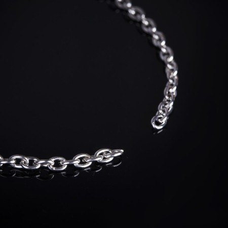 Carabin chain l = 45 cm (set 5 pcs.) 7 × 5 × 1 mm, cm-1935, silver color-2