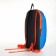 Sports' backpack on lightning, Textura, external pocket, blue color
