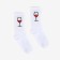 Women's socks, white color/glass, size 38-40