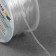 Silicone cord, d = 1.5 mm, 50 m, transparent color, ecg-1.0