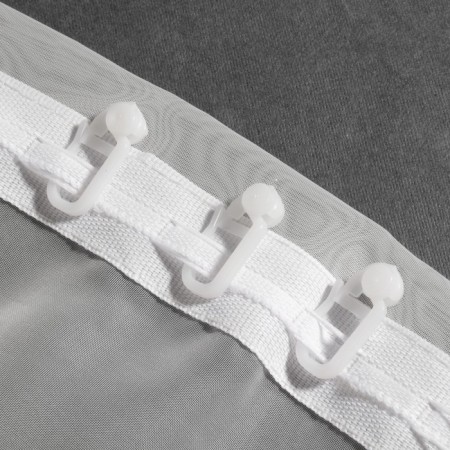 Hook for curtains, a roller with a lock is disassembled, 2.5 × 1.3 cm, white color-1