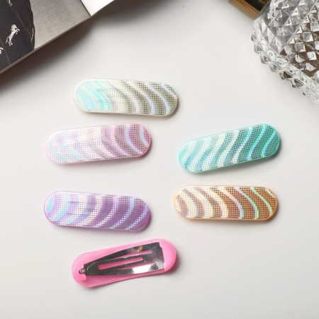 Invisibility for Herty hair (set 6 pcs) Summer Disco, 5.5 cm, mix-1