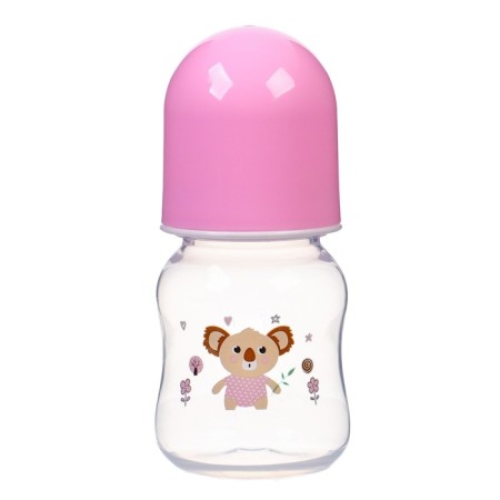 A bottle for feeding, a classic throat, 60 ml., From 3 months, pink color-2