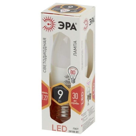 LED LED era Standard "candle", 9 W, E27, 720 lm, 2700k, glow warm white-3