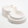 Auto feeder 3.8 liters, non -slip legs, white