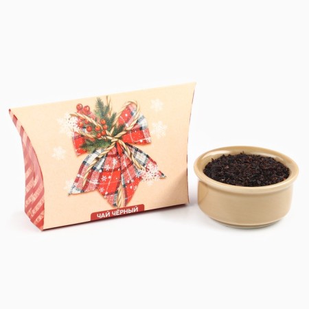 Black tea "New Year's Bow", with the taste of gingerbread, 20 g.-2