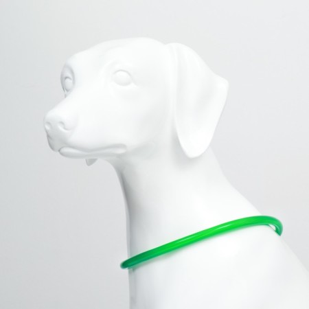 Collar - backlight ring, charging from USB, up to 70 cm, 3 glow modes, green-2