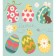 A set of napkins for setting the table "Paced Easter eggs", rectangular, size 32x46 cm, 4 pcs