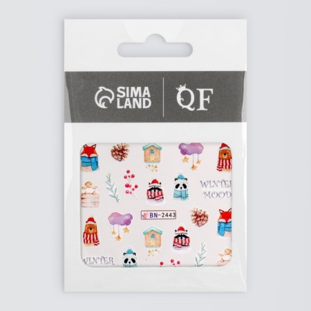 Nail Slider design 6.5*5.5cm BN-2443 (FAS 6pcs Price per pcs) Subway QF-2
