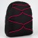 School backpack textile with lacing, black color