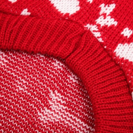 Sweater "Bones-snow", size 8 (DS 20-23, OG 25-32, Osh 16-19 cm), red-7