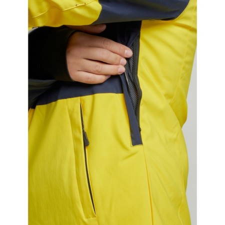 Ski costume female winter, size 50, yellow color-6