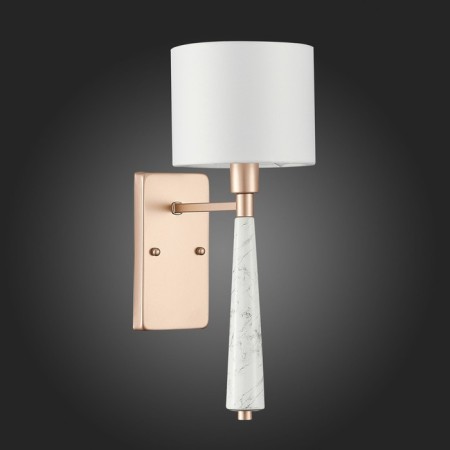 Wall lamp ST LUCE. SL1163.201.01. Vellino. 1x40 watts, E14, 15x41 cm, matte gold color-5