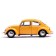 Metal machine Volkswagen Beetle 1967, 1:32, doors, inertia, yellow color open