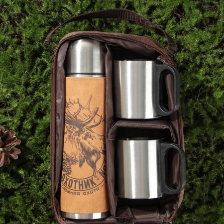 Set "Elk", thermos 500 ml, mug 2 pcs-8