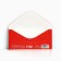 Money envelope "Happy New Year", watercolor, 16.5 x 8 cm, New Year