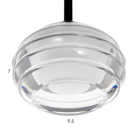 Bayerlux Lamp "Odette" LED 3W black 8x8x120 cm.-4