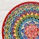 Largan Rishtan ceramics "Patterns", 32 cm, red