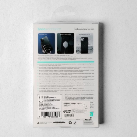 Hoco Case for iPhone 14 Pro, Kevland texture, Magsafe support, black-6