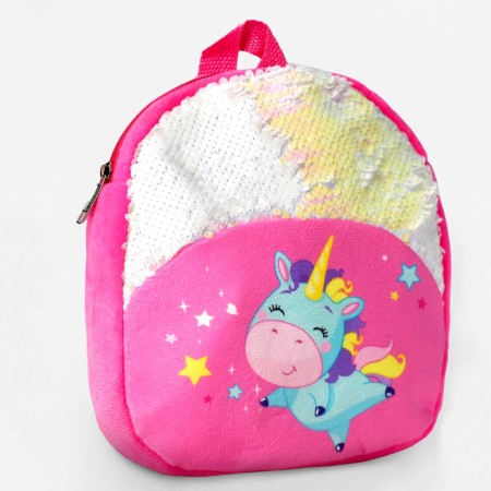 Baby backpack for a girl "Unicorn", 23x28 cm-1
