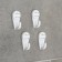 Fastening for the picture CJSC Plastic, large, white color